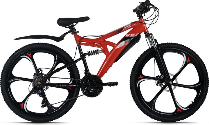 Produktbild Wyld Mountainbike Fully 26" Bliss schwarz-gelb 21 Gänge RH 47 cm Magnesium-Laufräder (47 cm)