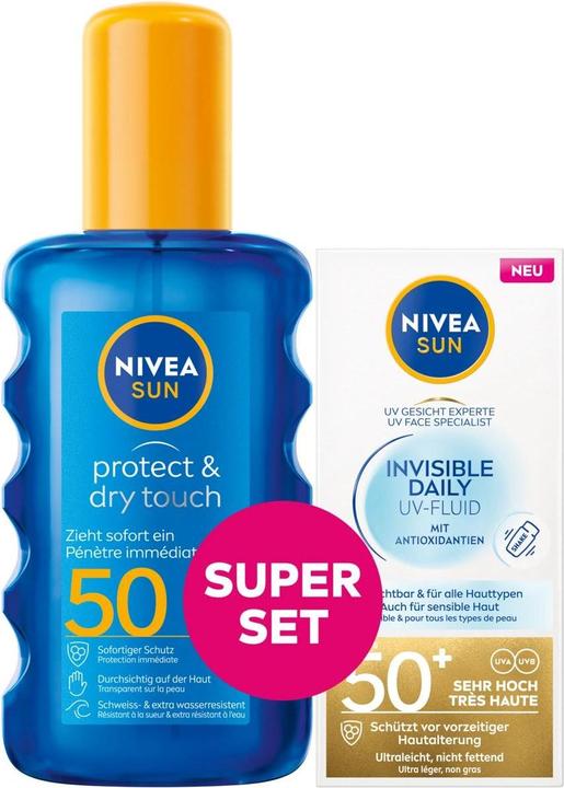 Produktbild NIVEA Protect & Dry Touch (Sonnenspray, SPF 50+, 240 ml)