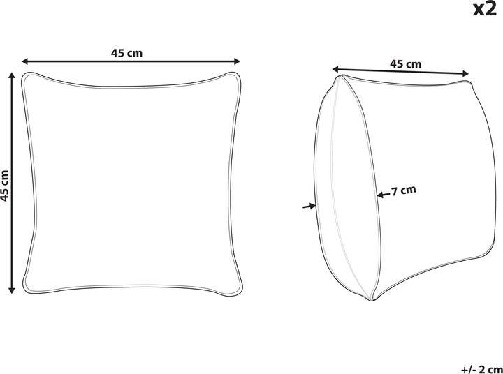 Produktbild Beliani Einadia (45 x 45 x 7 cm)
