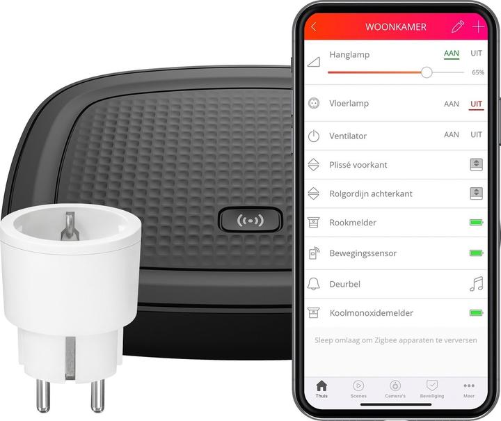 Productafbeelding Klikaan Klikuit Smart bridge Starter set met schakelstekker - Centrale bediening met Android/iOS app - Compatibel me