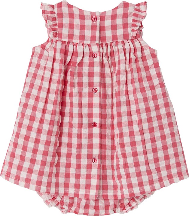 Actual product image Vertbaudet Baby-Set mit Vichykaro: Kleid & Slip (56)