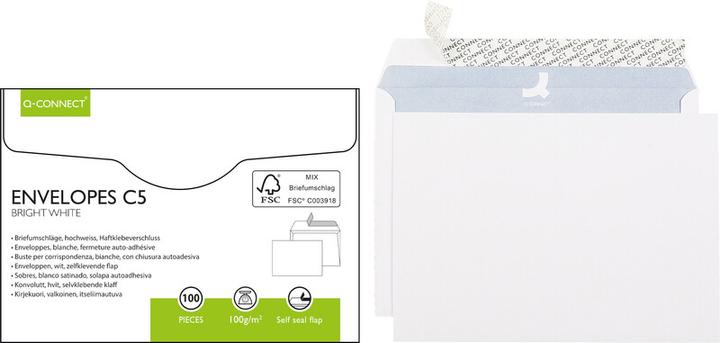 Produktbild Q-Connect Couvert Office (C5, 100 x)