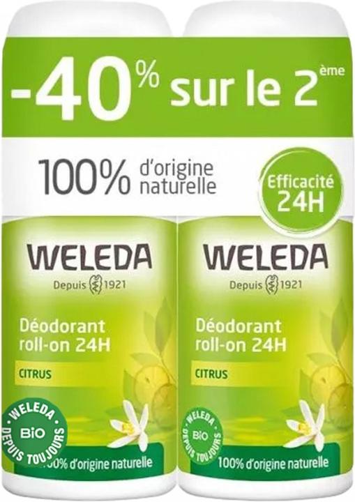 Produktbild Weleda 2er-Set Deodorants Citrus, 2 x 50 ml (Roll-on, 50 ml)