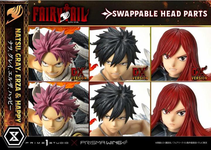 Image du produit Prime 1 Studio FAIRY TAIL -Natsu, Gray, Erza, Happy -Statue Del. Bonus Vers. 1/7 57cm