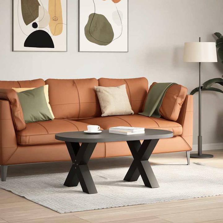 Image du produit vidaXL Pieds de table basse en X 2 pcs Noir 50x(42-43) cm Pied de table en acier