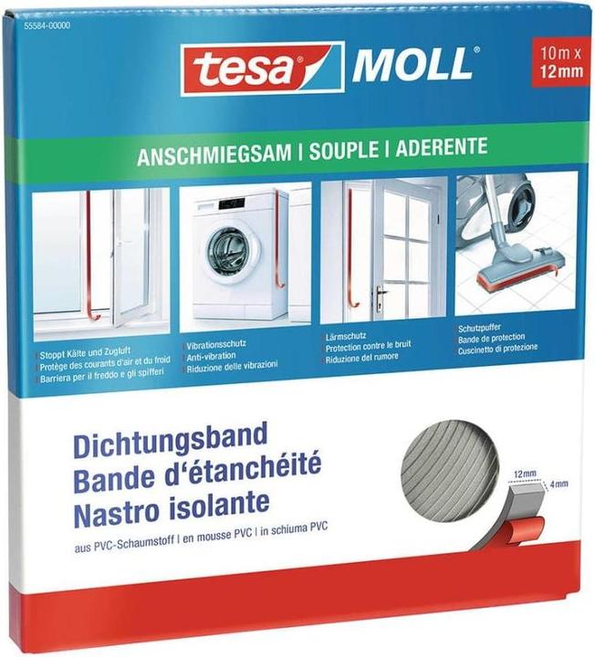 Produktbild tesa tesamoll PVC Dichtungsband (0.14 kg, Grau)