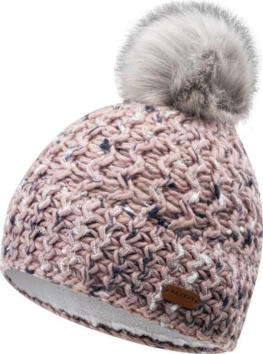 Iguana Damen Wintermütze Ajana W warm grau-rosa