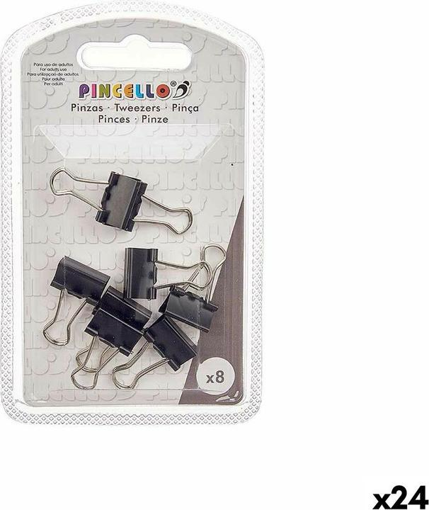 Actual product image Pincello Staples Clip small black metal (24 pieces) (24 x)