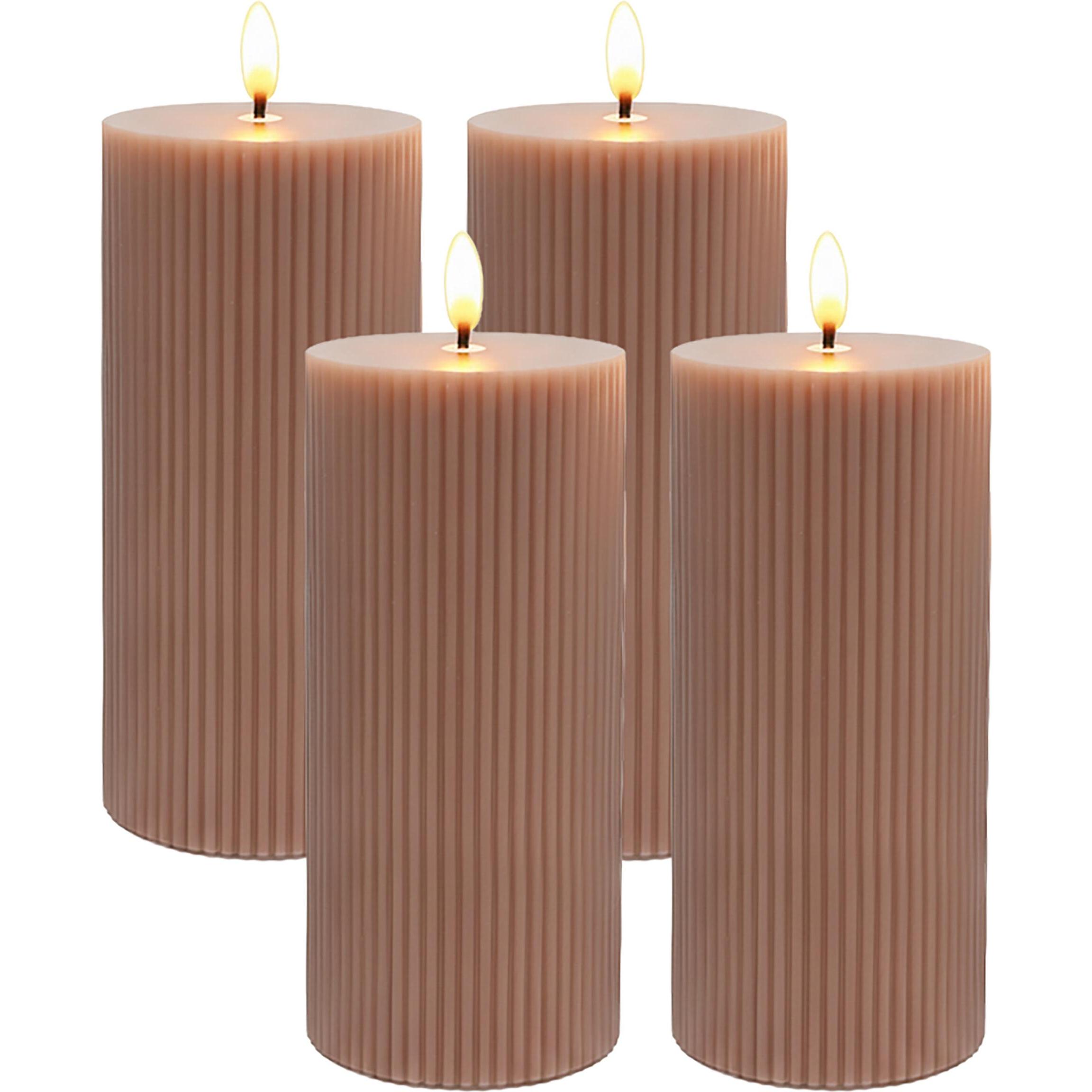 Relaxdays, Candela a LED, 4 candele (4x)