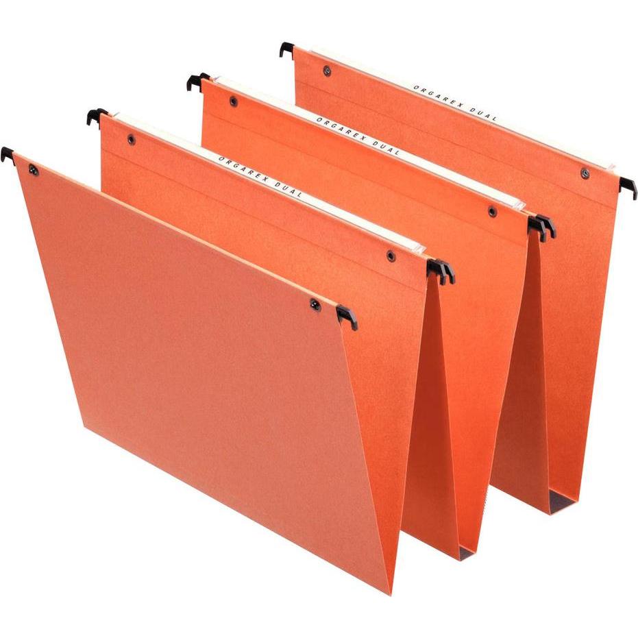 Thumbnail - Dymo, Mappe, Esselte Dossiers suspendus, orange, carton 220g/m2 (25 x)