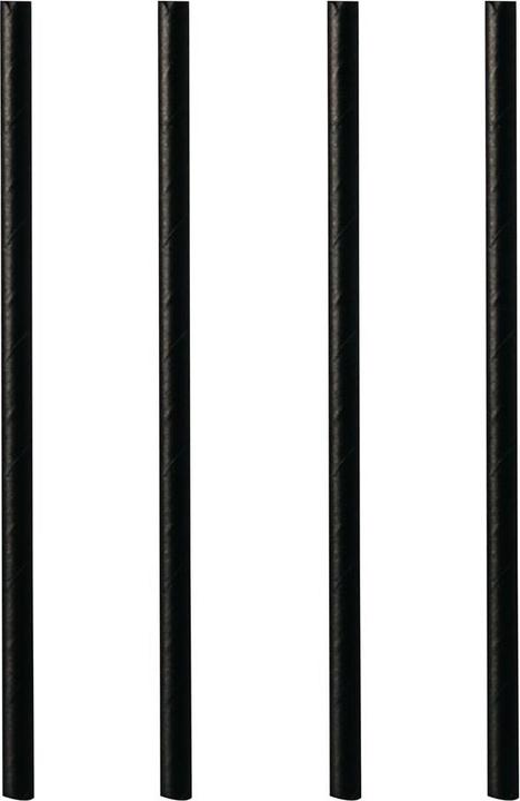 Image du produit Papstar Paille à cocktail noire 7mm (500 x)