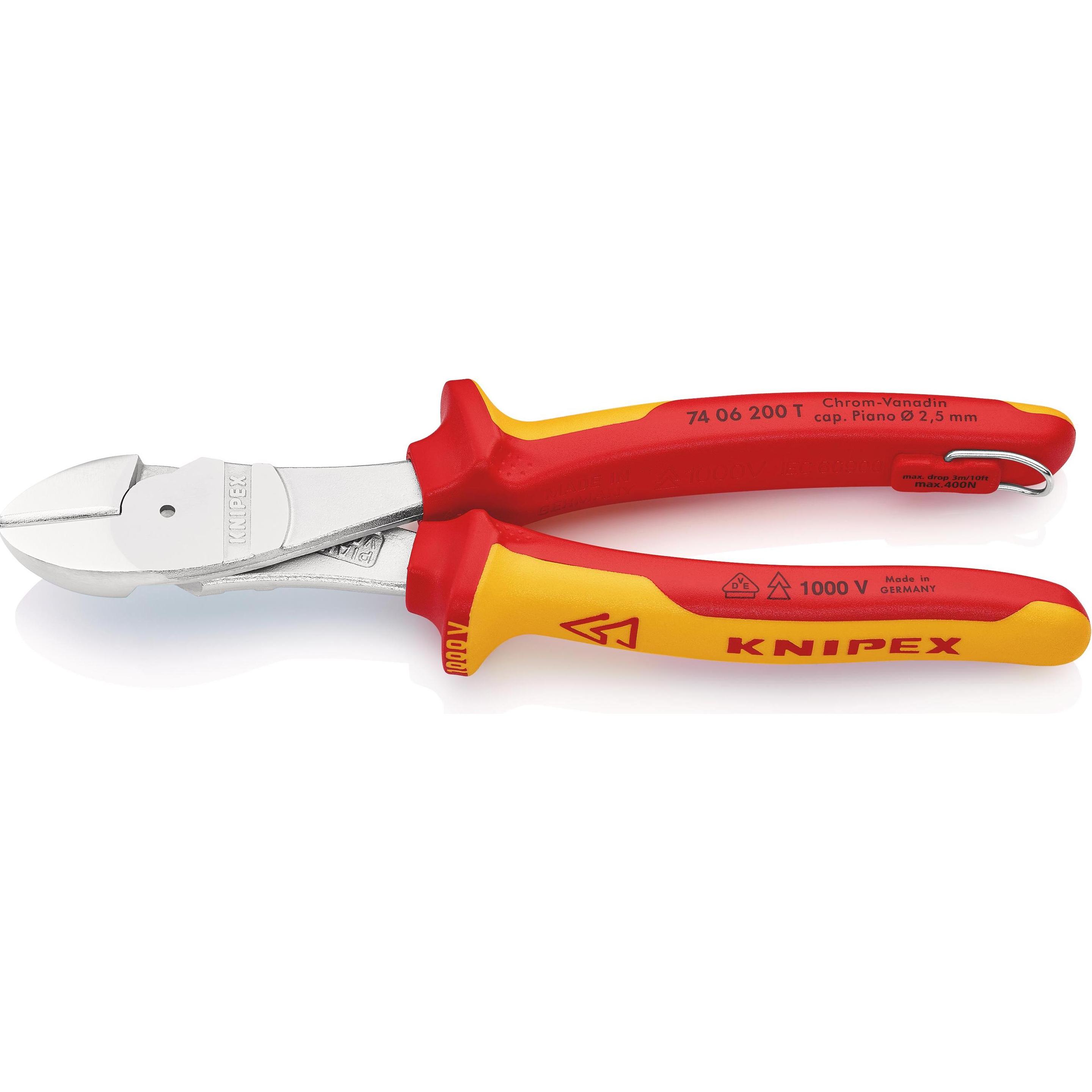 Knipex, Bolzenschneider + Seitenschneider, Kraft-Seitenschneider (200 mm)