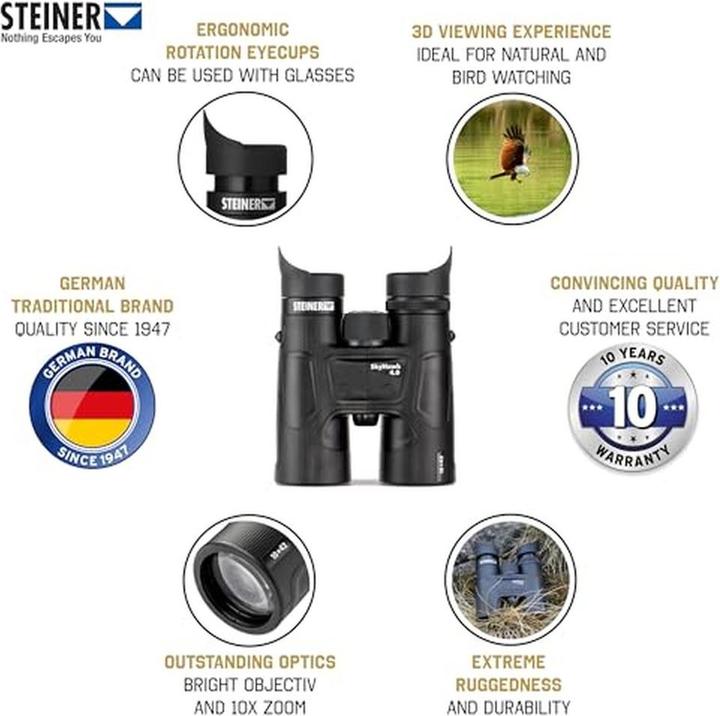 Actual product image Steiner SkyHawk binoculars (10 x, 42 mm)