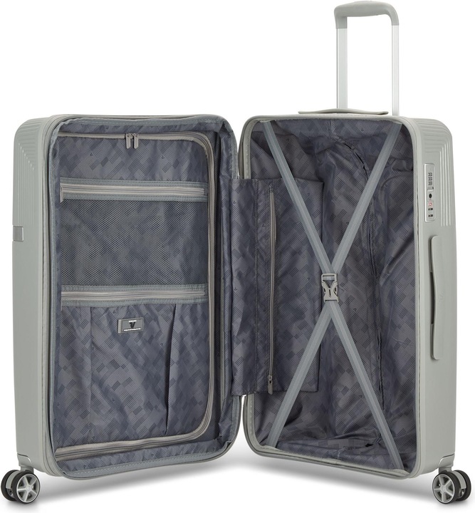 Immagine prodotto Roncato Set di valigie Airglam a 4 ruote 3 pezzi con piega elastica (236 l, XL (da 115l))