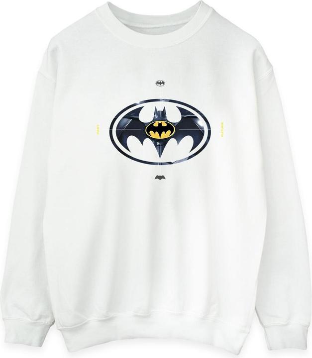 Actual product image Mens The Flash Batman Metal Logo Sweatshirt (S)