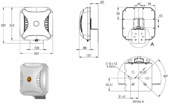 Produktbild Poynting 41955 - A-XPOL-0002-V3-01 Kreuzpolarisierte LTE-5G-Richtantenne 690-3800 MHz (3G, 5G, GSM)