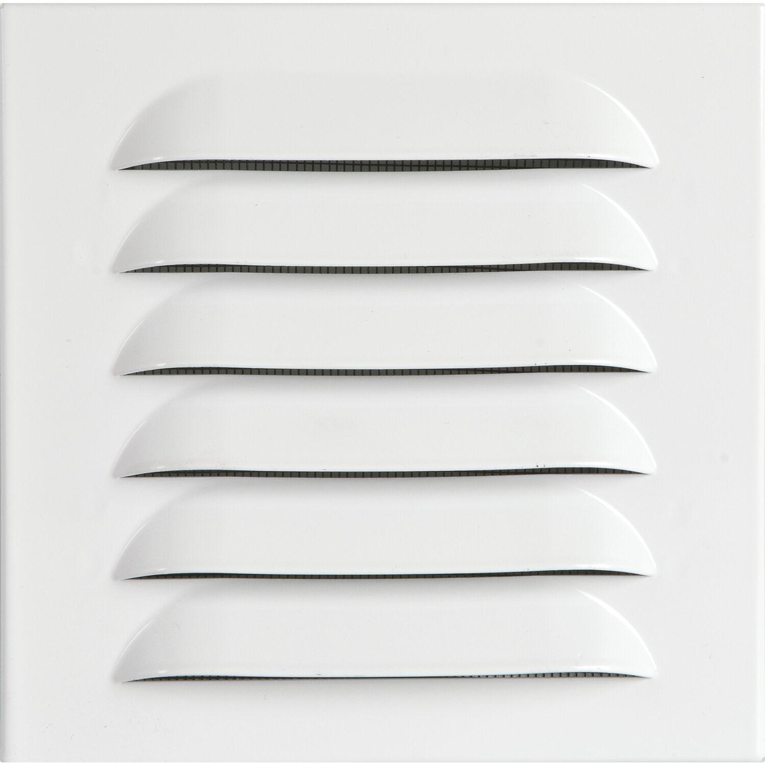 Thumbnail - Upmann, Fliegengitter, Wetterschutzgitter eckig mit Einbaurahmen/Klemmfeder 140x140 mm weiss (140 x 140 mm)