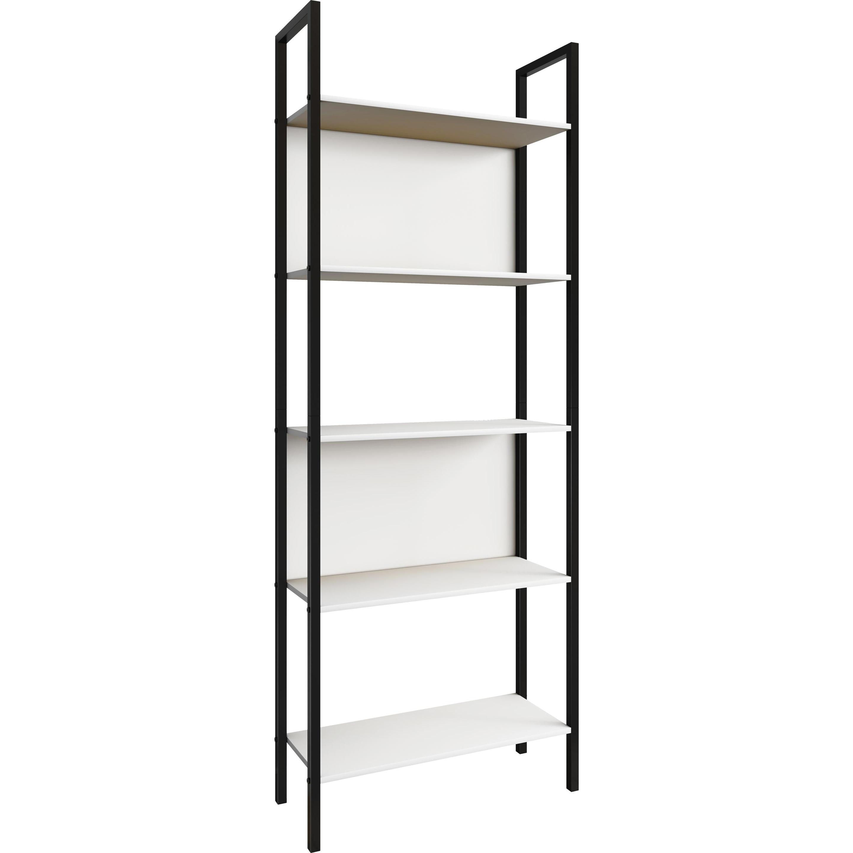VCM, Regal, Metall Stand Regal Bücher Flakos 5fach (62 x 24 x 165 cm)