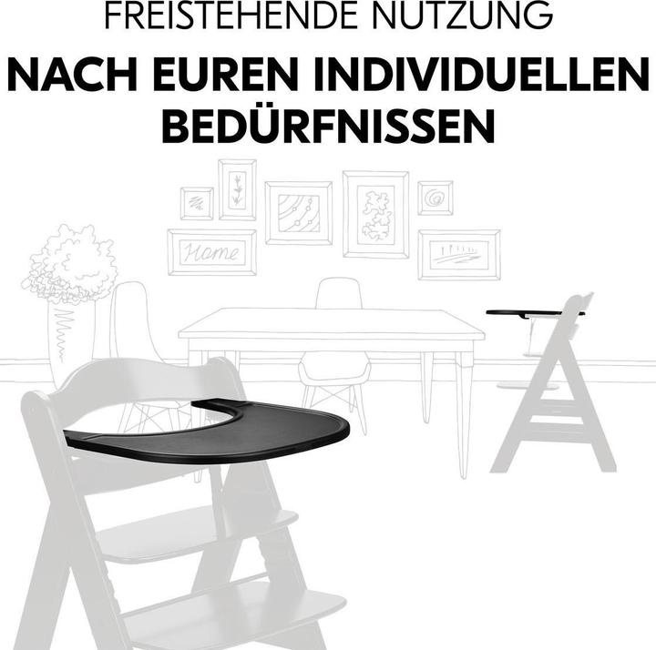 Actual product image Hauck Hochstühle Hochstuhl Alpha Plus Black - im Sparset inkl. (Highchair)
