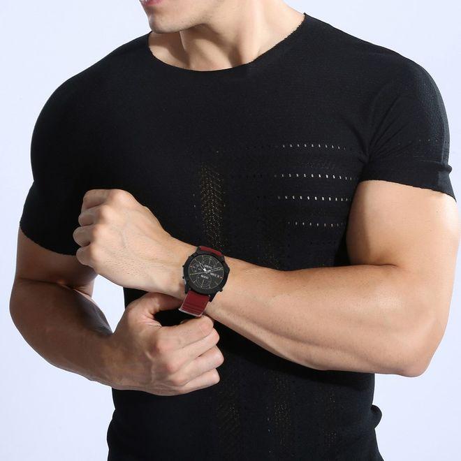 Produktbild MU Classic Silikon Armband (22 mm, Edelstahl, Silikon)