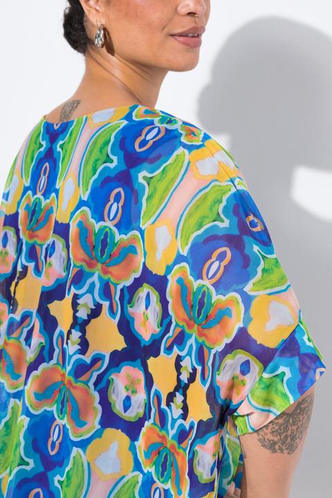 Immagine prodotto Miamoda Mesh-Bluse, oversized, Alloverdruck, blickdichtes Top (46, 48)