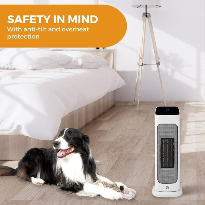 Actual product image Nedis SmartLife ceramic PTC fan heater | Wi-Fi | 2000 W | 2 heat settings | oscillation | display (2000 W)