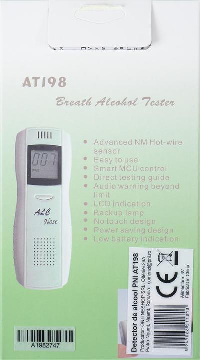 Actual product image PNI Alcohol detector AT198