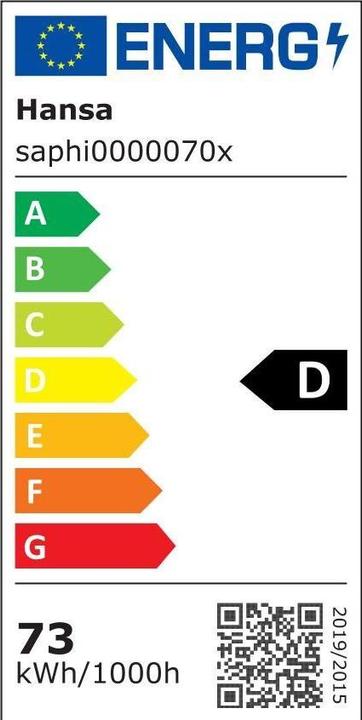 Label énergétique Hansa Lampadaire Saphir LED Anthracite (7500 lm)