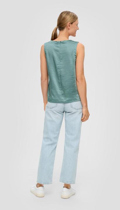 Actual product image s.Oliver Bluse Ärmelloses Satinshirt (46)