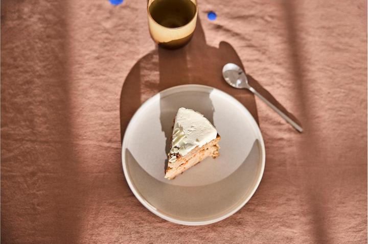 Actual product image Oyoy Tischdecke Nori 140 cm x 260 m, Blau/Terracotta (140 x 260 cm)