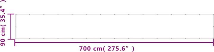 Produktbild vidaXL Balkon-Sichtschutz 100 % Polyester Oxford (700 cm)