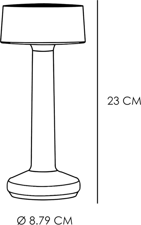 Actual product image ImagiLights Moments 6, Opal Metal Cylinder, Lampe sans fil, télécommande et chargeur non inclus (100 lm)
