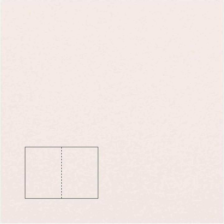 Rico Design Paper Poetry Essentials B6 Klappkarte Hochweiss (50 Stk.)