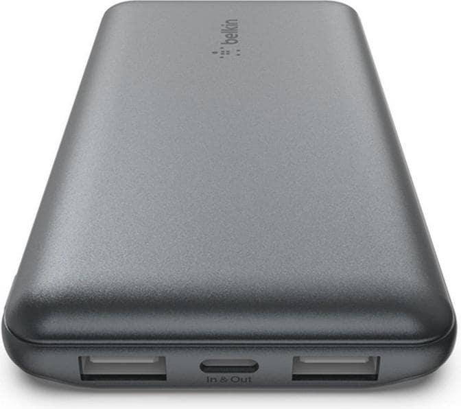 Actual product image Belkin 10k power bank 15w space grey (10000 mAh, 15 W, 37 Wh)