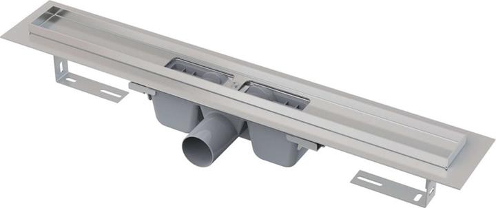 Alcadrain douchegoten - douchegoot 85 cm, met rand voor geperforeerd rooster, roestvrij staal (850 mm)