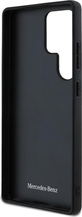 Image du produit Mercedes Leather Curved Stitches Case for Samsung Galaxy S25 Ultra - Black (Samsung Galaxy S25 Ultra)