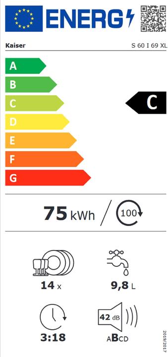 Energie-Label Kaiser S 60 I 69 XL