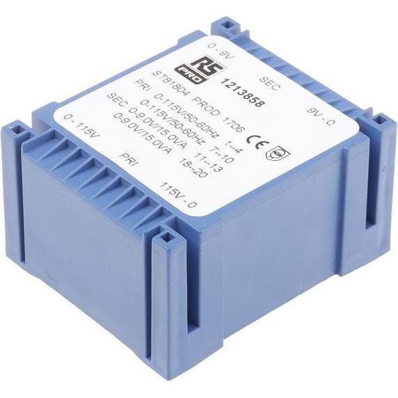 Rs Pro Low Profile PCB Transformer 30VA 2x9V, Transformator