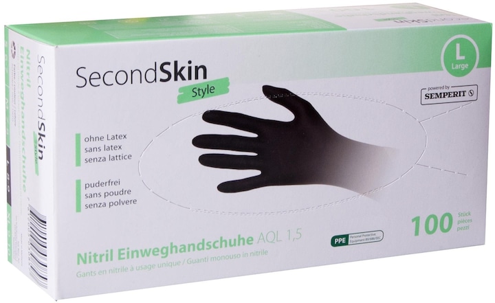 Image du produit SecondSkin Gant jetable Nitril Style (L) (L)