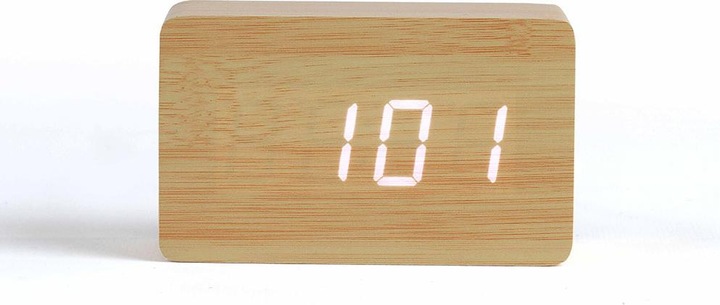 Image du produit Livoo Horloge digitale aspect bois