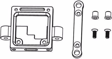 Produktbild Carson Querlenkerhalter Set vorne/unten X10EB