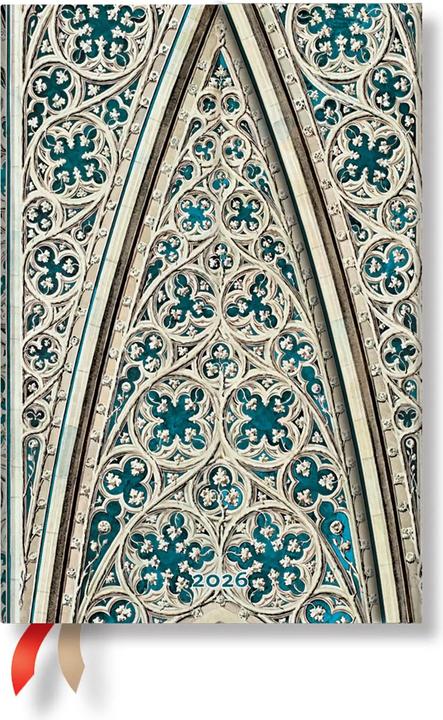 Paperblanks PAPERBLAN Agenda Cathédrale Milan 2026 DF0891-1 1W/2S HOR Mini HC FR 9.5x14cm (14 x 9.5 cm, French)