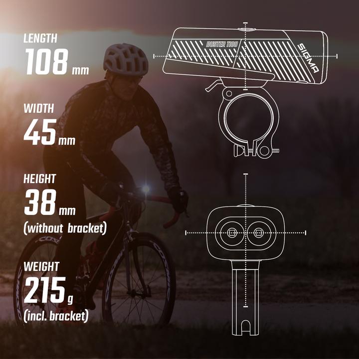 Productafbeelding Sigma Sport Buster 1100 (1100 lm, 1100 lm)