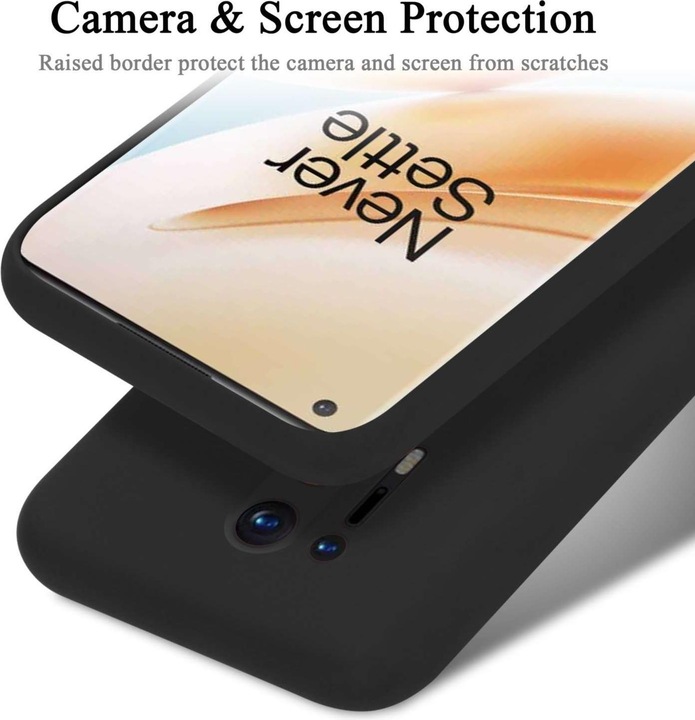 Actual product image Cadorabo Bumper Case for OnePlus 8 PRO TPU Liquid Silicone Cover for OnePlus 8 PRO (OnePlus 8 Pro)