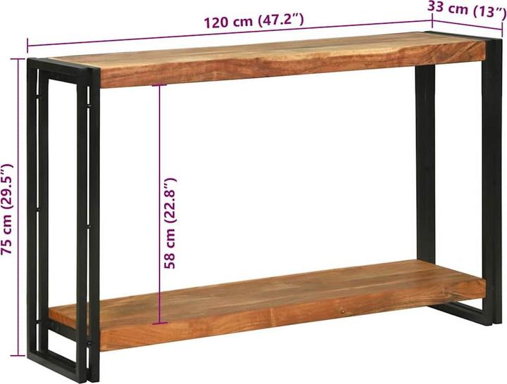 Image du produit vidaXL Konsolentisch (120 x 33 x 75 cm)