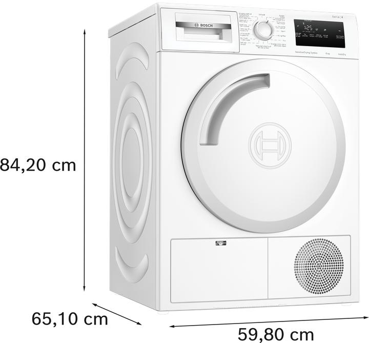 Produktbild Bosch Hausgeräte WTN83203 (8 kg, Rechts)