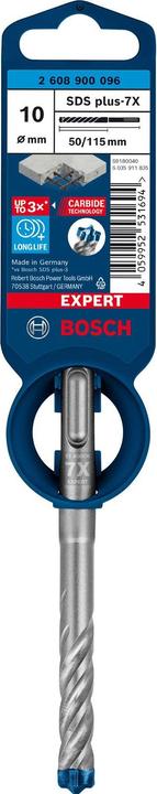 Actual product image Bosch Professional Zubehör Expert SDS plus-7X hammer drill, 10 x 50 x 115 mm (10 mm)