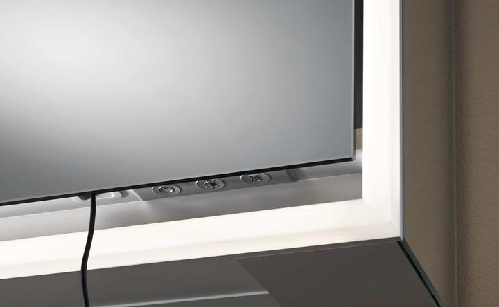 Productafbeelding Emco loft Lichtspiegelschrank, 800mm, 2 Türen, Unterputzmodell, aluminium/weiss, 979806109 (84.30 x 17.50 x 73.30 cm)