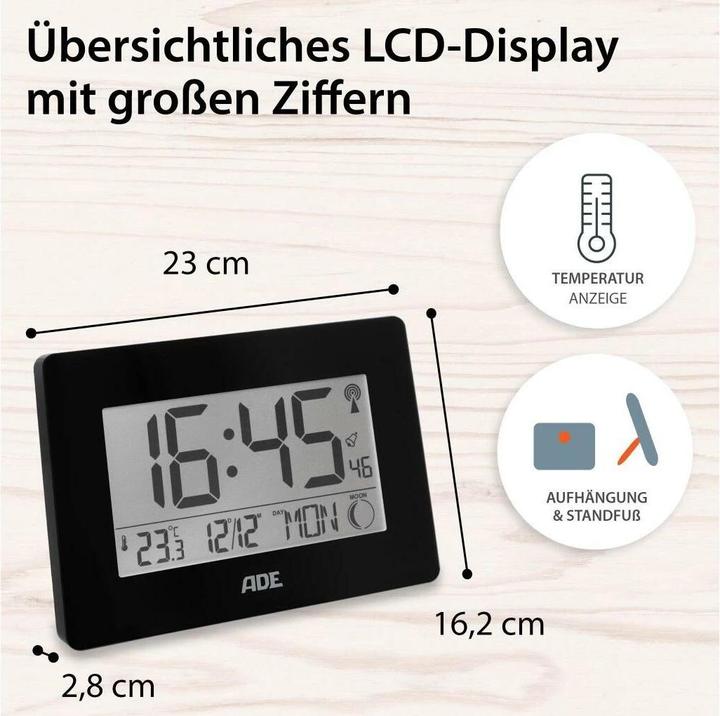 Produktbild ADE Funkuhr XXL-Ziffern