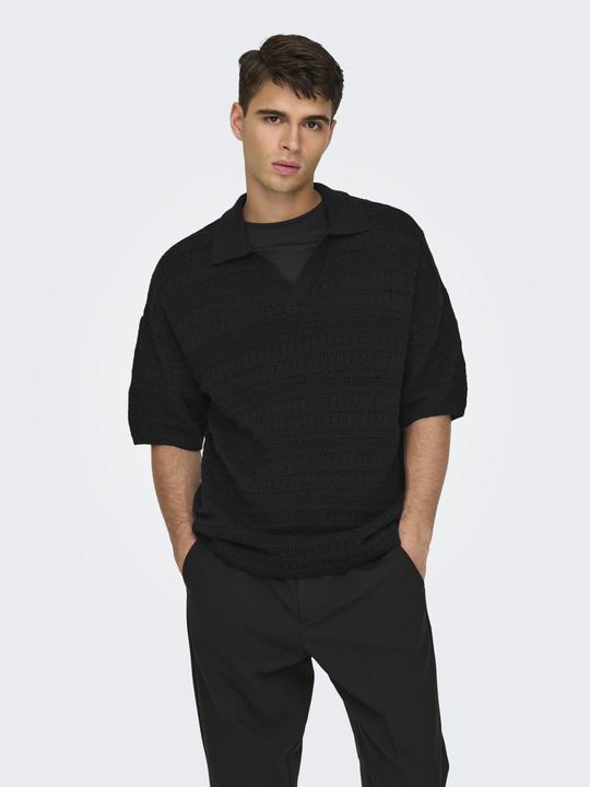 Produktbild Only & Sons Onsgrayson Ds 5 Chochet Polo Knit (L)